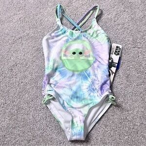 NWT Star Wars girls size 5/6 one piece swim suit with UPF 50+